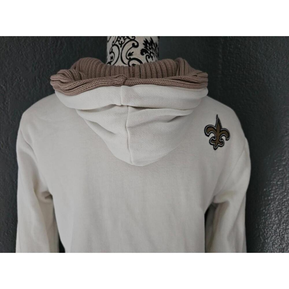 Women's New Orleans Saints Hooded Jacket Zip Up Heavy-Duty Size Small Football - Picture 14 of 14